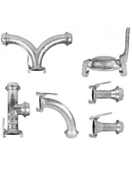Galvanized fittings with fast coupling joints